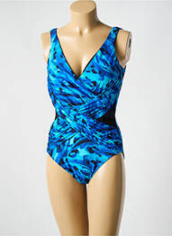 Costum de baie dintr-o singură piesă imprimeu fantezie top sutien modelat albastru MIRACLESUIT femme