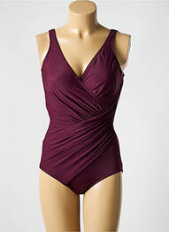 Costum de baie dintr-o singură piesă elasticitate top sutien modelat violet închis MIRACLESUIT femme