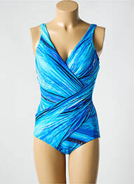 Costum de baie dintr-o singură piesă imprimeu fantezie top sutien modelat albastru MIRACLESUIT femme