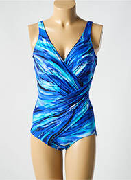 Costum de baie dintr-o singură piesă imprimeu fantezie top sutien modelat albastru MIRACLESUIT femme