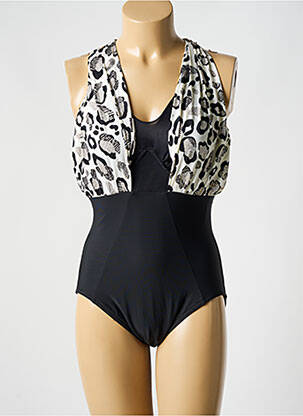 Costum de baie dintr-o singură piesă elasticitate sutien cupe întregi cu decolteu înalt negru MIRACLESUIT femeie