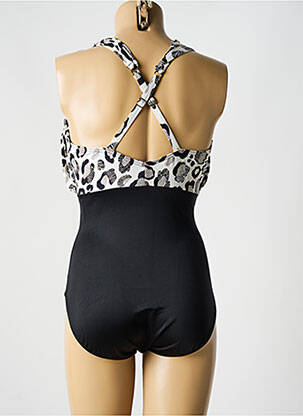 Costum de baie dintr-o singură piesă elasticitate sutien cupe întregi cu decolteu înalt negru MIRACLESUIT femeie