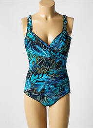 Costum de baie dintr-o singură piesă sutien cupe întregi cu decolteu înalt sutien cupe întregi cu decolteu înalt albastru MIRACLESUIT femme
