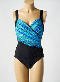 Costum de baie dintr-o singură piesă sutien cupe întregi cu decolteu înalt sutien cupe întregi cu decolteu înalt albastru MIRACLESUIT femme