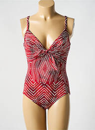 Costum de baie dintr-o singură piesă sutien cupe întregi cu decolteu înalt sutien cupe întregi cu decolteu înalt roșu MIRACLESUIT femme