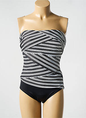 Costum de baie dintr-o singură piesă bretele elastice detașabile top bentiță alb MIRACLESUIT femeie
