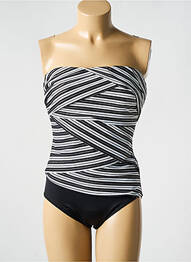 Costum de baie dintr-o singură piesă bretele elastice detașabile top bentiță alb MIRACLESUIT femeie