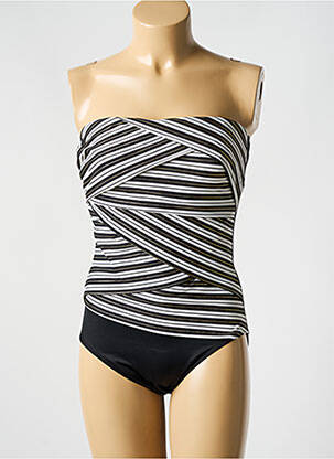 Costum de baie dintr-o singură piesă bretele elastice detașabile top bentiță bej MIRACLESUIT femeie