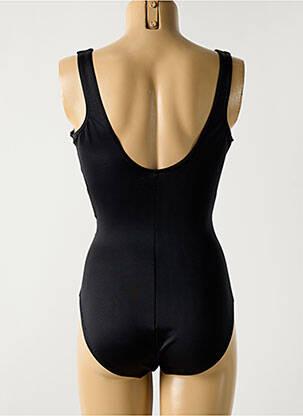 Costum de baie dintr-o singură piesă efect material satinat top sutien modelat negru MIRACLESUIT femeie
