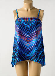Top de baie imprimeu fantezie albastru MIRACLESUIT femme