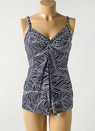 Top de baie sutien cupe întregi cu decolteu înalt albastru MIRACLESUIT femme