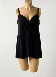 Top de baie efect material satinat negru MIRACLESUIT femme