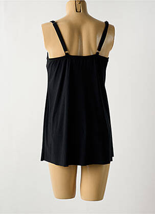 Top de baie efect material satinat negru MIRACLESUIT femeie