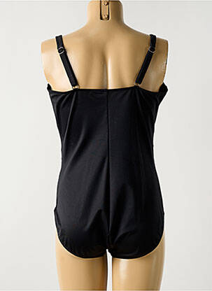 Costum de baie dintr-o singură piesă efect material satinat top sutien modelat negru MIRACLESUIT femeie
