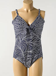 Costum de baie dintr-o singură piesă sutien cupe întregi cu decolteu înalt sutien cupe întregi cu decolteu înalt albastru MIRACLESUIT femme