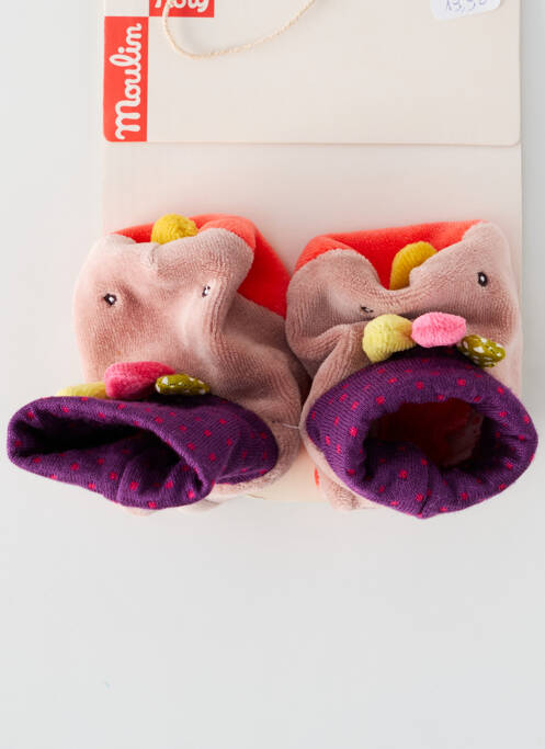 Papuci/Pantofi de casă violet MOULIN ROTY copil