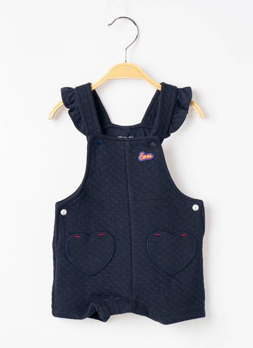 Salopetă scurtă albastru ELLE EST OU LA MER fată