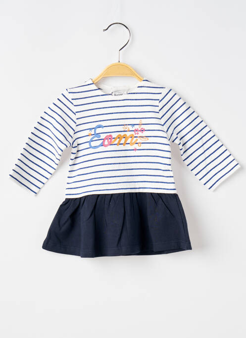 Rochie midi albastru ELLE EST OU LA MER fată