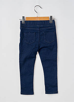 Jegging țesătură denim mărime reglabilă albastru ELLE EST OU LA MER fată