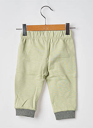 Pantalon drept țesătură matlasată talie elastică verde ELLE EST OU LA MER băiat