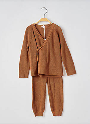 Set pantaloni maro LITTLE DUTCH fată