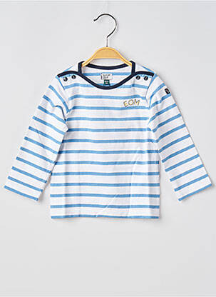 Tricou mâneci lungi mâneci lungi albastru ELLE EST OU LA MER copil