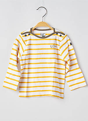 Tricou mâneci lungi mâneci lungi galben ELLE EST OU LA MER copil
