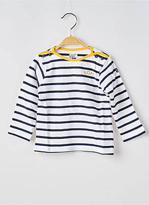 Tricou mâneci lungi mâneci lungi albastru închis ELLE EST OU LA MER copil