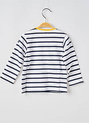Tricou mâneci lungi mâneci lungi albastru închis ELLE EST OU LA MER copil