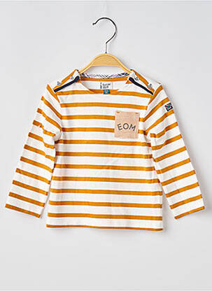 Tricou mâneci lungi mâneci lungi galben ELLE EST OU LA MER copil