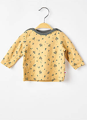 Tricou imprimeu fantezie mâneci lungi galben MOULIN ROTY băiat