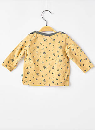 Tricou imprimeu fantezie mâneci lungi galben MOULIN ROTY băiat