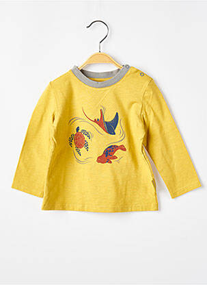Tricou mâneci lungi mâneci lungi galben MOULIN ROTY băiat