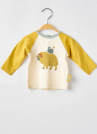 Tricou mâneci lungi mâneci lungi galben MOULIN ROTY garcon