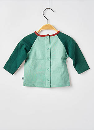 Tricou închidere presată mâneci lungi verde MOULIN ROTY băiat