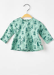 Top mâneci lungi mâneci lungi verde MOULIN ROTY fille