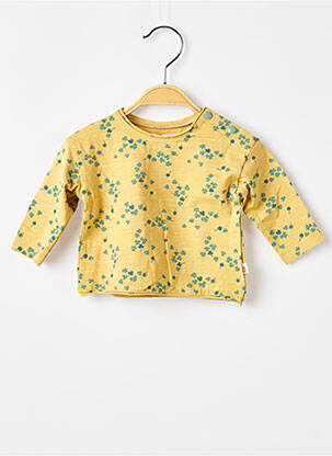 Tricou croială dreaptă mâneci lungi galben MOULIN ROTY fată