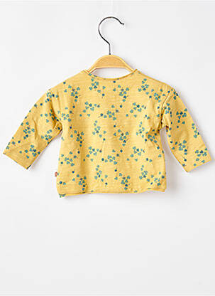 Tricou croială dreaptă mâneci lungi galben MOULIN ROTY fată