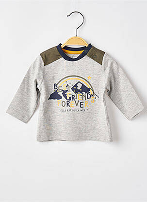 Tricou gri ELLE EST OU LA MER băiat