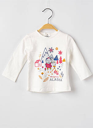 Tricou alb ELLE EST OU LA MER fată