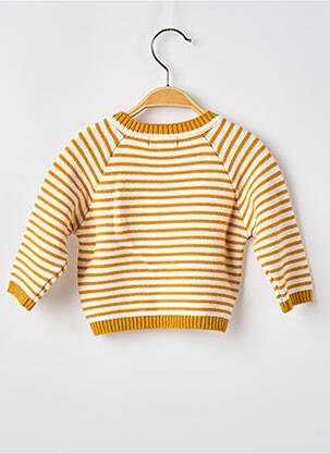 Pulover guler rotund mâneci lungi galben MOULIN ROTY copil