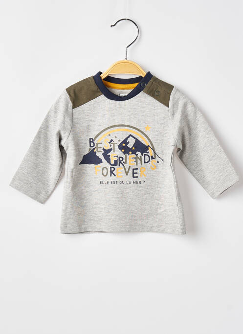 Tricou gri ELLE EST OU LA MER băiat