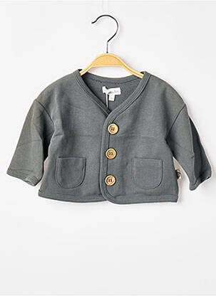 Vestă cu mâneci lungi verde MOULIN ROTY fată