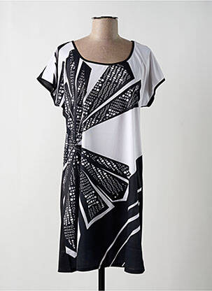 Rochie de plajă croială fluidă negru MIRADONNA femeie