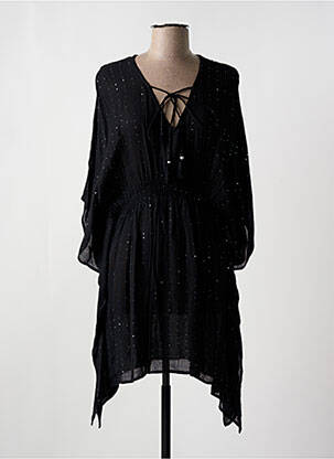 Rochie de plajă mâneci 3/4 negru AMORESSA femeie