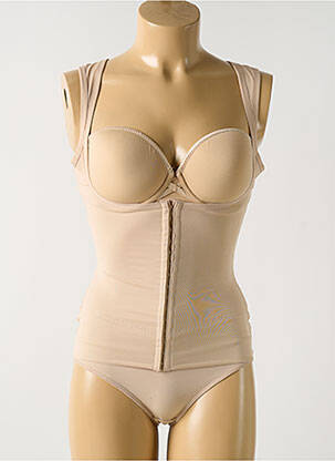 Corset închidere cu agrafă culoare piersică MIRACLESUIT femeie