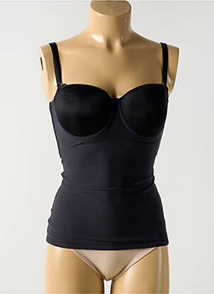 Corset top sutien modelat negru NAOMI AND NICOLE femeie