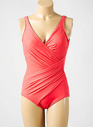 Costum de baie dintr-o singură piesă efect material satinat top sutien modelat portocalie MIRACLESUIT femeie