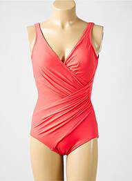 Costum de baie dintr-o singură piesă efect material satinat top sutien modelat portocaliu MIRACLESUIT femme