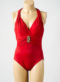 Costum de baie dintr-o singură piesă efect material satinat top sutien modelat roșu MIRACLESUIT femme